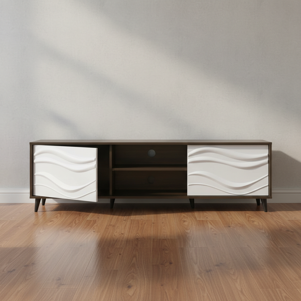 طاولة تلفزيون مودرن بتصميم موجي أنيق - TV 241772