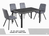 طقم طاولة طعام  4 كراسي DT - 301 + 602