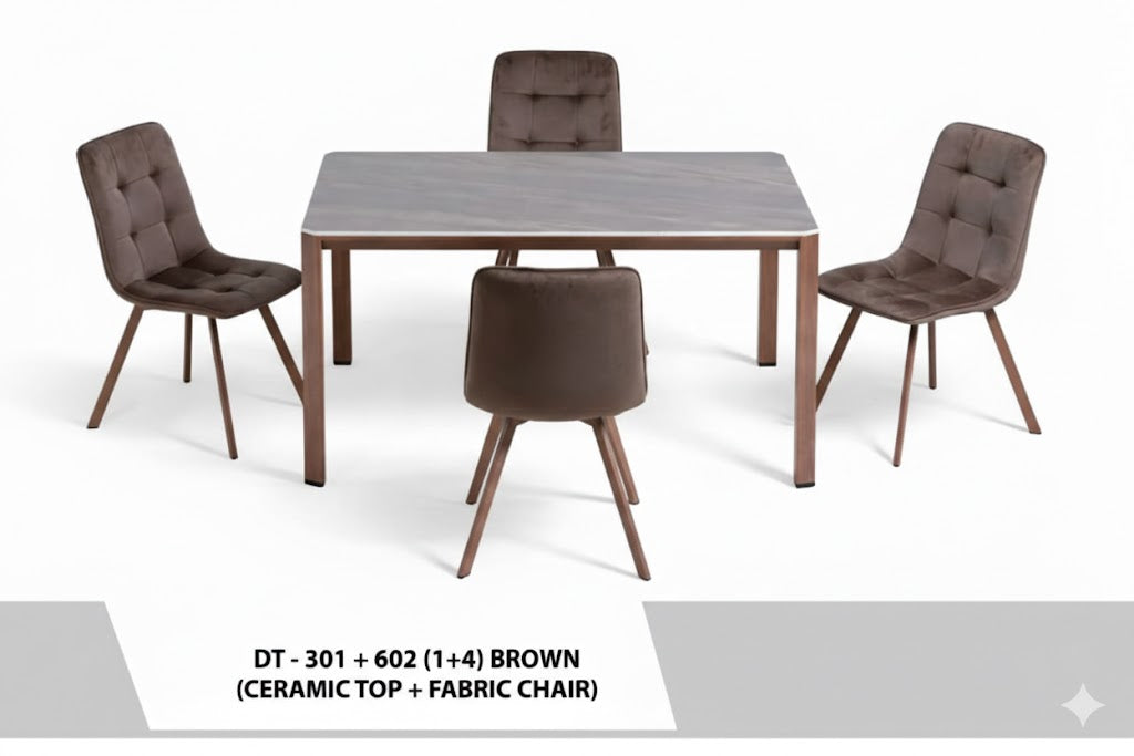 طقم طاولة طعام  4 كراسي DT - 301 + 602