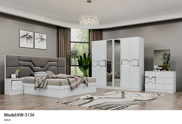 طقم غرفة نوم مودرن كاملة - موديل KW-514# - التصفية الشاملة سلطنة عمان
