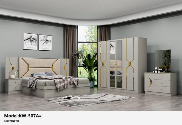 طقم غرفة نوم مودرن كاملة - موديل KW-514# - التصفية الشاملة سلطنة عمان