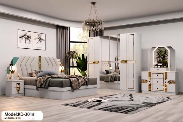 طقم غرفة نوم مودرن كاملة - موديل KW-514# - التصفية الشاملة سلطنة عمان