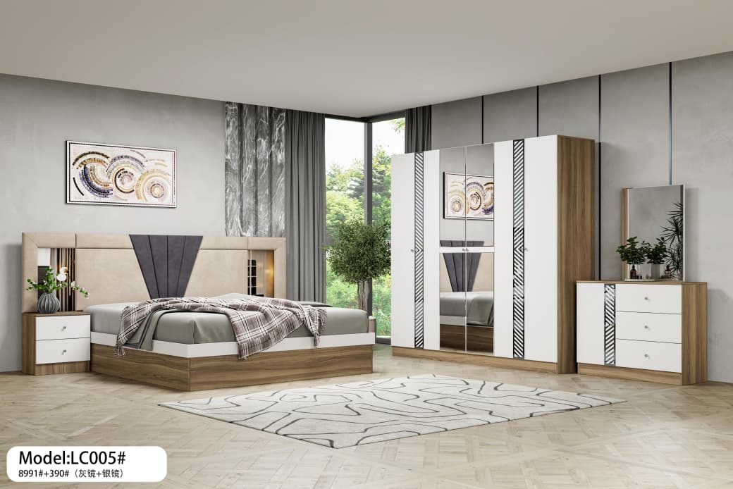 طقم غرفة نوم مودرن كاملة - موديل KW-514# - التصفية الشاملة سلطنة عمان