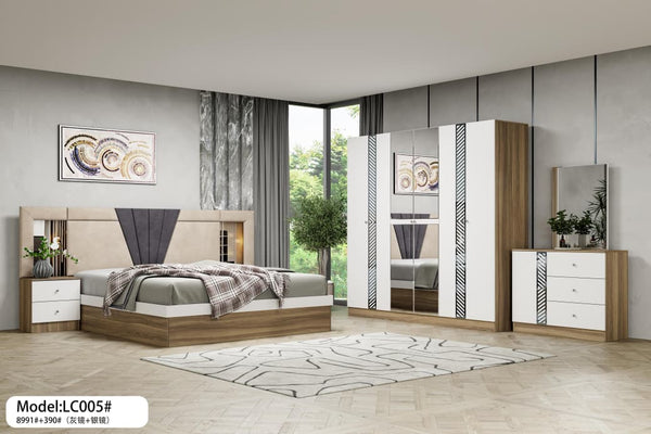 طقم غرفة نوم مودرن كاملة - موديل KW-514# - التصفية الشاملة سلطنة عمان