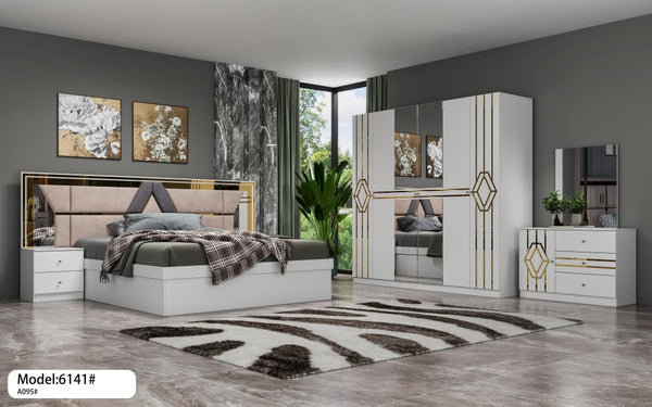 طقم غرفة نوم مودرن كاملة - موديل KW-514# - التصفية الشاملة سلطنة عمان