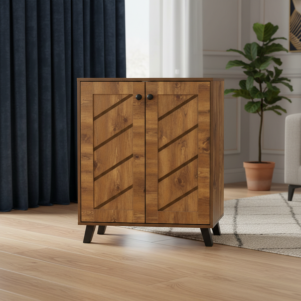 خزانة أحذية خشبية مودرن SR-203-2D بتصميم تورتيلا -