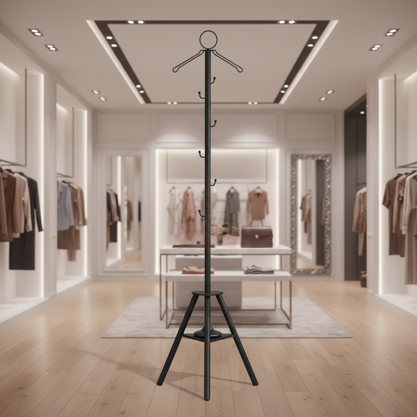 علاقة ملابس عصرية باللون الأسود - 1001-BLACK