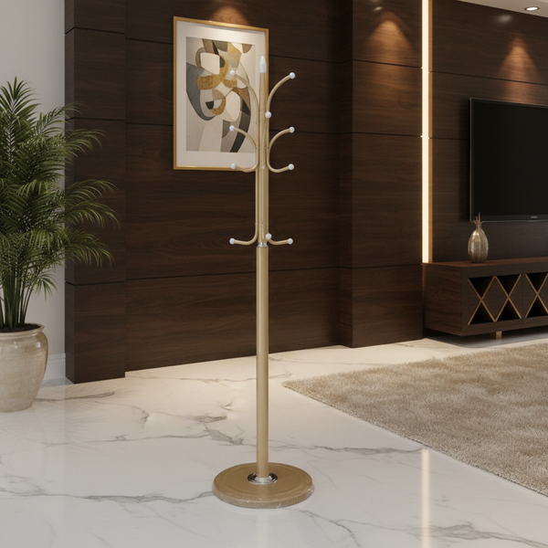 حامل معاطف وملابس معدني ذهبي فاخر - F10 GOLD