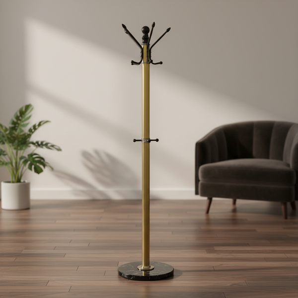 علاقة ملابس معدنية فاخرة بلون ذهبي - 6002 (GOLD)