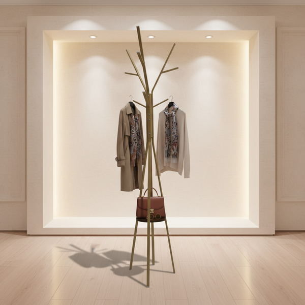 علاقة ملابس معدنية فاخرة بتصميم عصري لون ذهبي - CH 333-1 (GOLD)