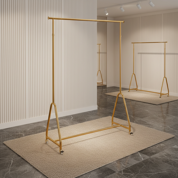 علاقة ملابس معدنية فاخرة بلون ذهبي - OSH-2225