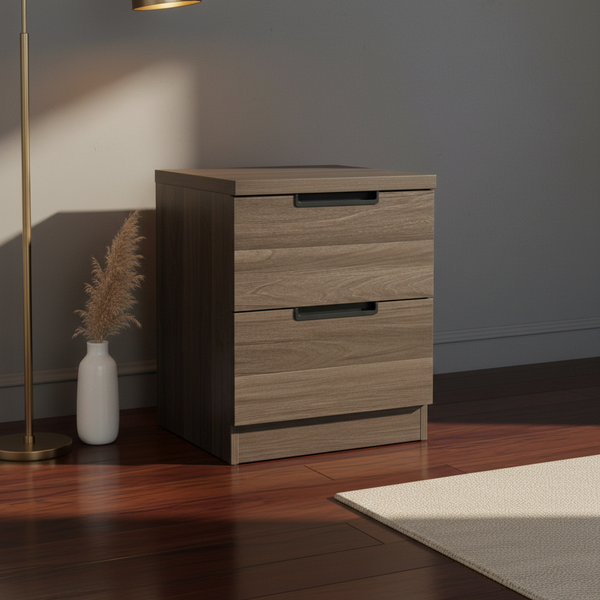 طاولة سرير جانبية خشبية لون جوزي أنيقة - NS-888