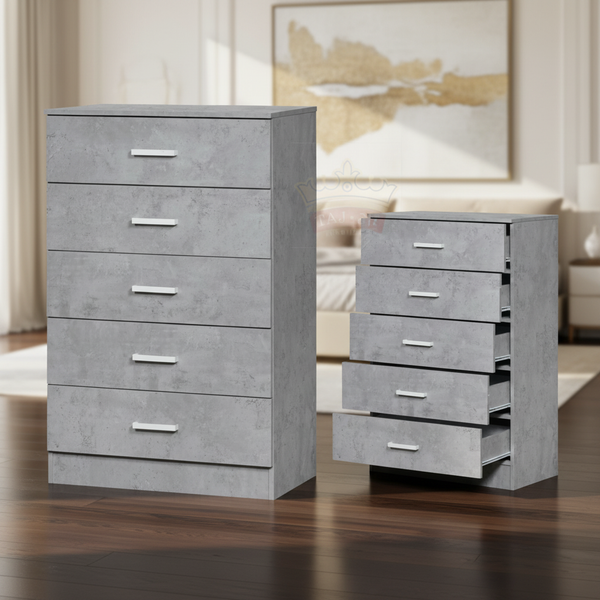 وحدة أدراج تخزين مودرن ديلايت 5 أدراج لون رمادي - CD-775