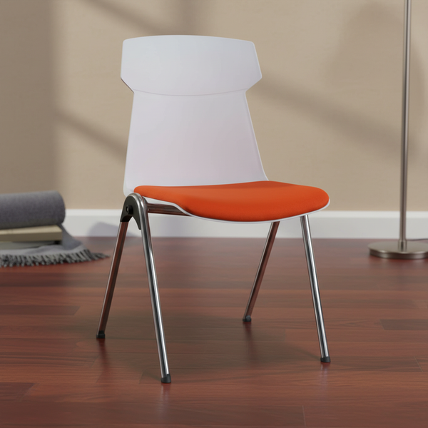 كرسي مكتب وعصري بلون برتقالي وأبيض - ZV-D323