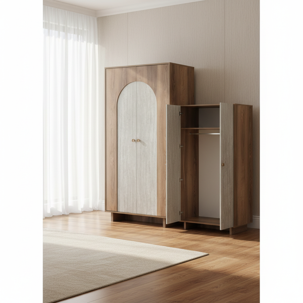 خزانة ملابس هزاز العصرية ببابين - 724- 2D (HAZAR)