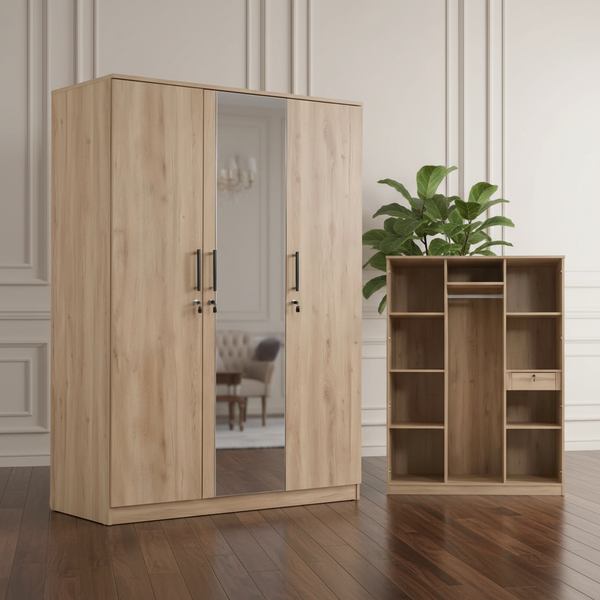 خزانة ملابس كاديز 3 أبواب مع مرآة - 735 CADIZ